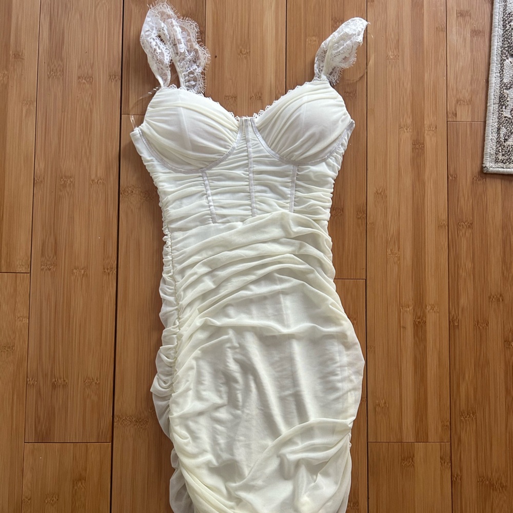 Windsor Cream Mini Dress